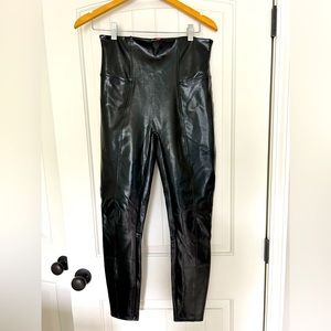 Spanx Faux Patent Leather Leggings